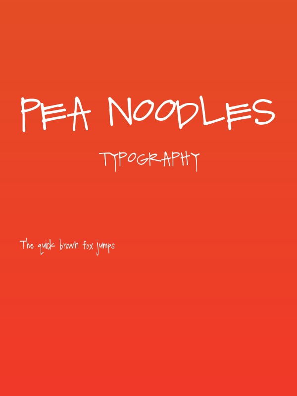 Pea Noodles Poster