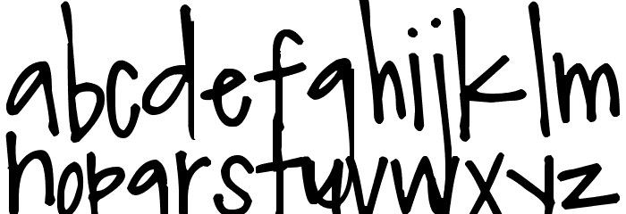Pea Noodles Font LOWERCASE
