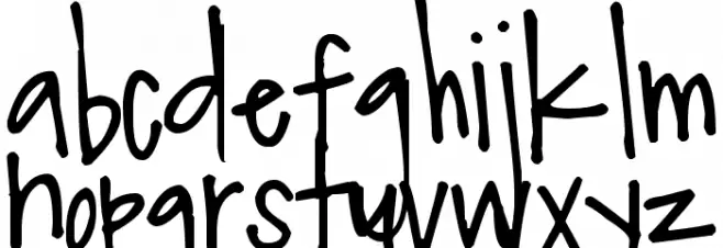 Pea Noodles خط أحرف صغيرة