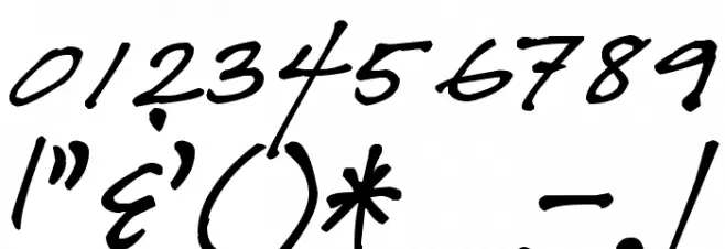 Pea Olson Font OTHER CHARS