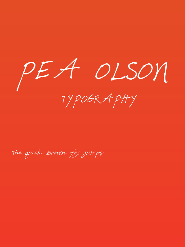 Pea Olson Poster