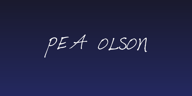 Pea Olson Social Header