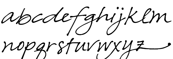 Pea Olson Font LOWERCASE
