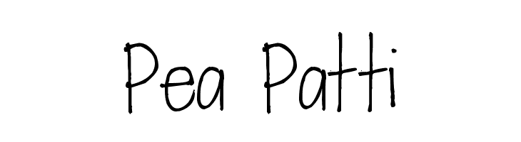Pea Patti  フリーフォントのダウンロード