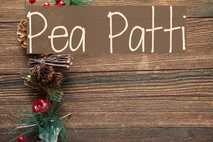 Pea Patti Font examples