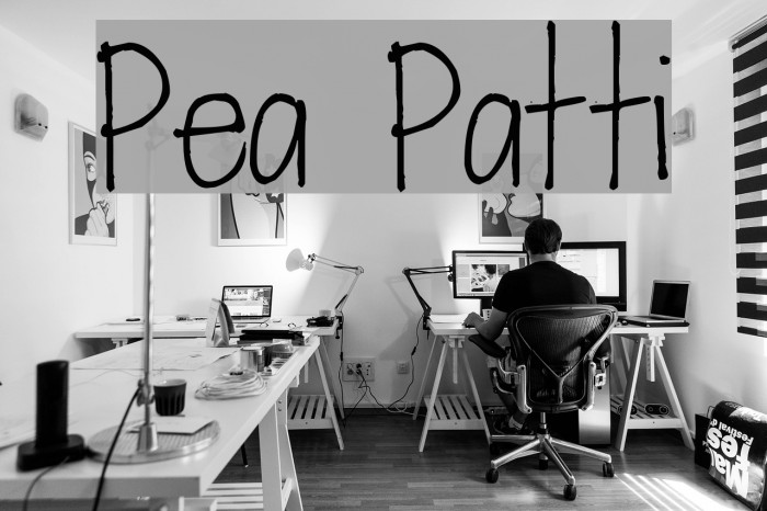 Pea Patti Font examples