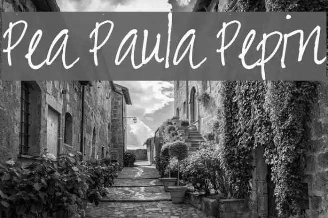 Pea Paula Pepin Font examples