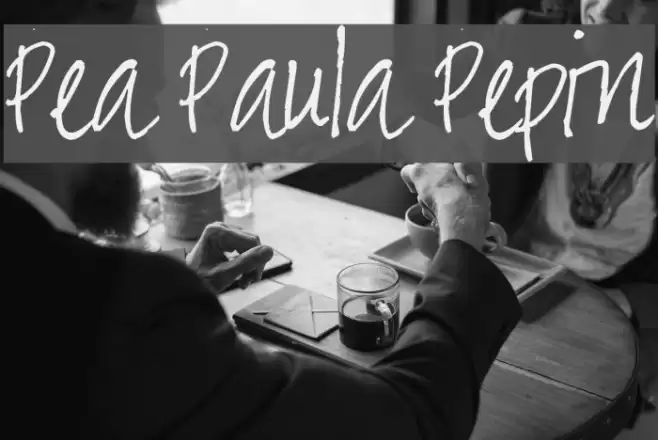 Pea Paula Pepin Font examples
