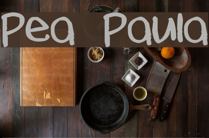 Pea Paula Font examples
