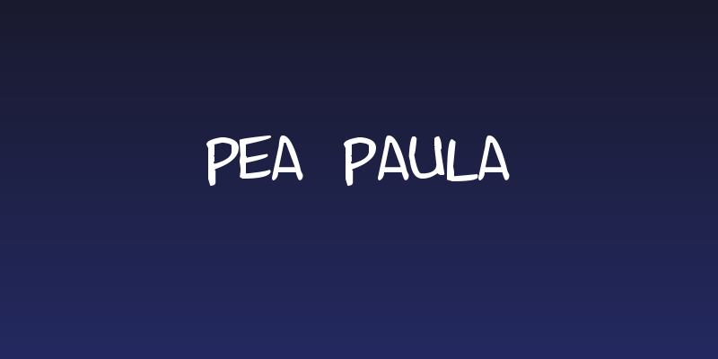 Pea Paula Social Header