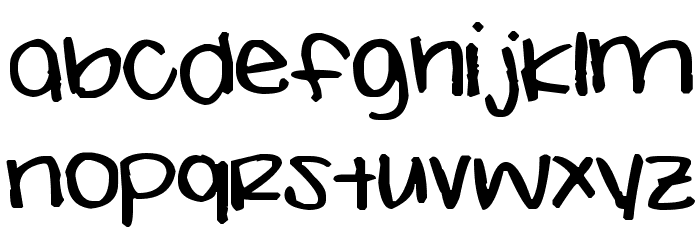 Pea Paula Font LOWERCASE