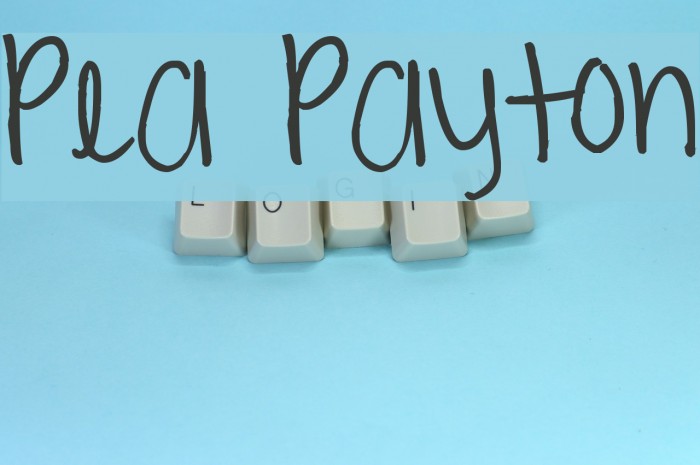 Pea Payton Font examples