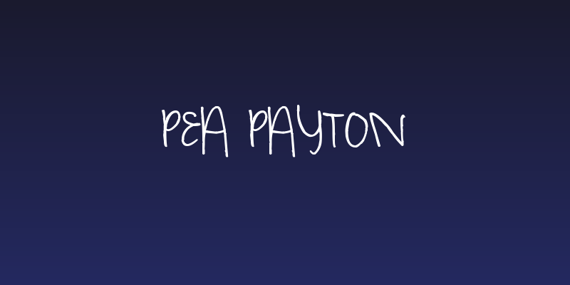 Pea Payton Social Header
