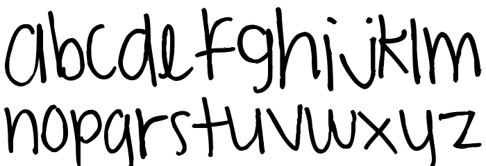 Pea Payton Font LOWERCASE