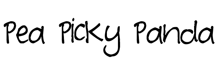 Pea Picky Panda Font