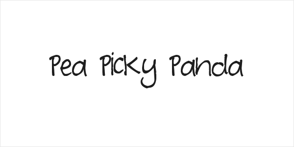 Pea Picky Panda Logo