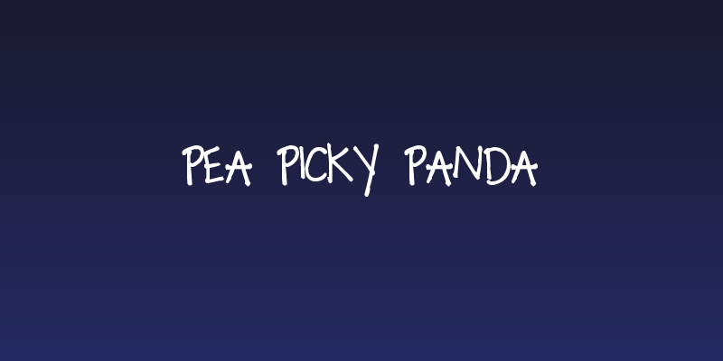 Pea Picky Panda Social Header