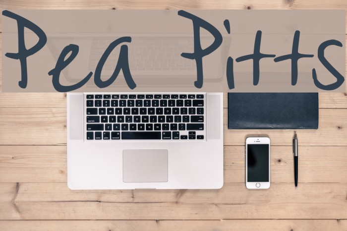 Pea Pitts Font examples