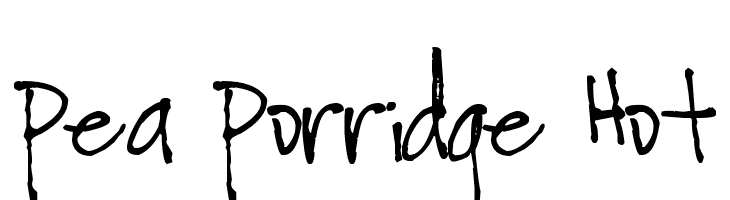 Pea Porridge Hot  font caratteri gratis