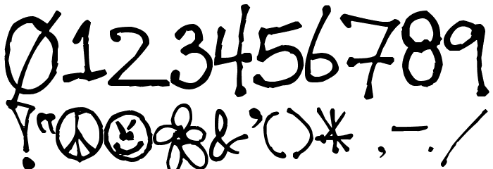 Pea Porridge Hot Font OTHER CHARS