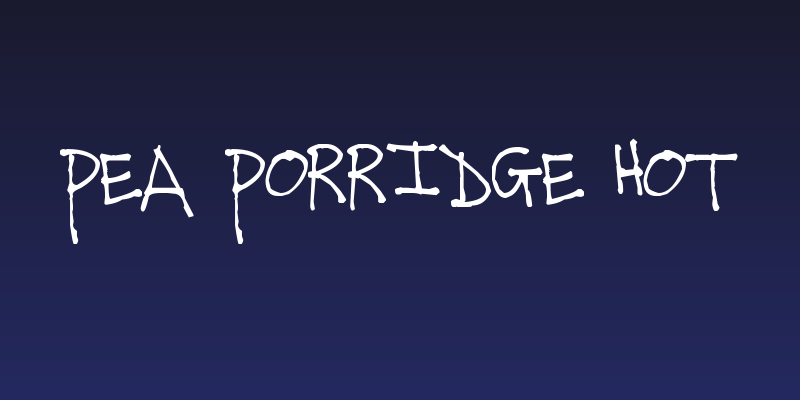 Pea Porridge Hot Social Header