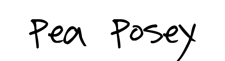 Pea Posey Font