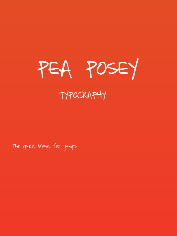 Pea Posey Poster