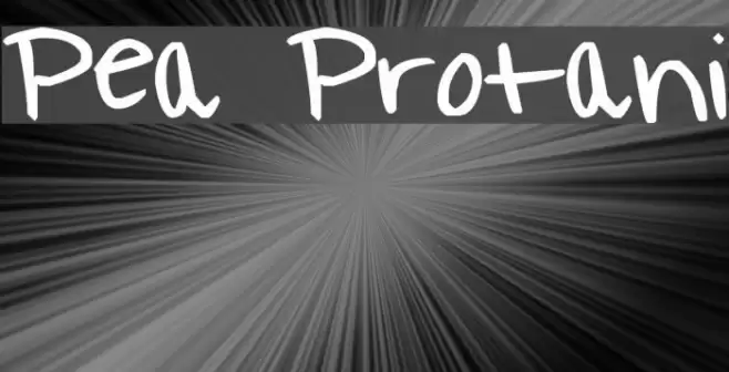 Pea Protani Font examples