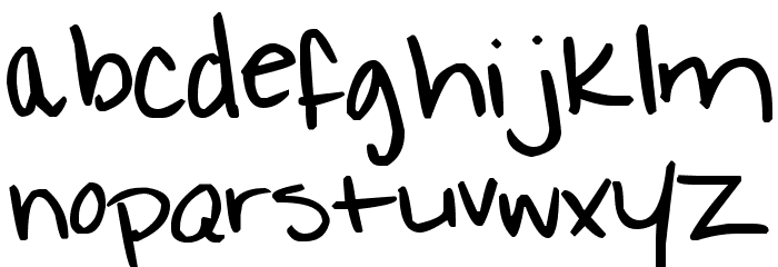 Pea Protani Font LOWERCASE