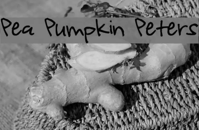 Pea Pumpkin Peters Caratteri examples