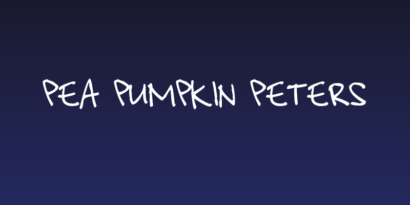 Pea Pumpkin Peters Social Header