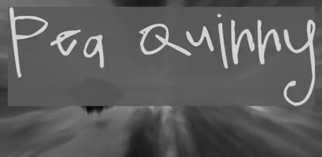 Pea Quinny Font examples