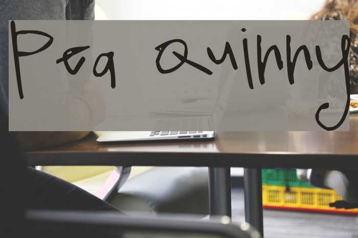 Pea Quinny Font examples