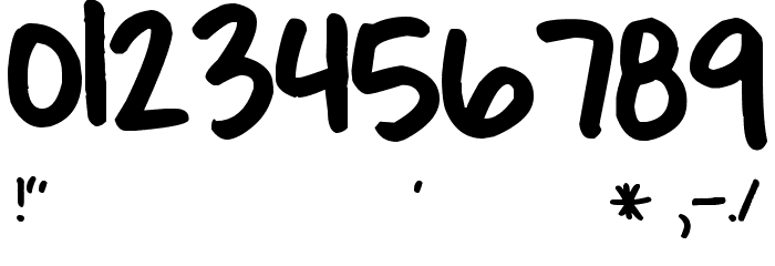 Pea Rachael Font OTHER CHARS