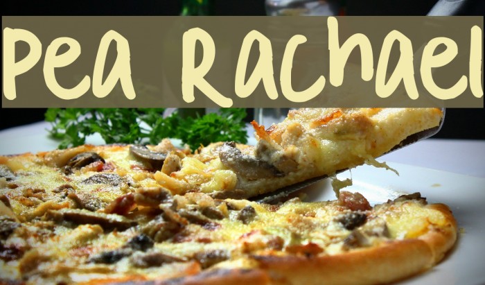 Pea Rachael Font examples