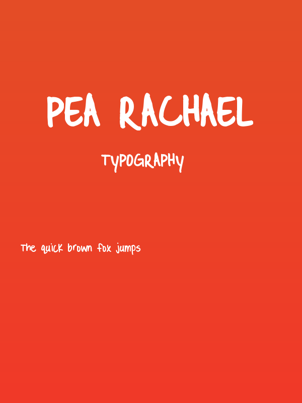 Pea Rachael Poster