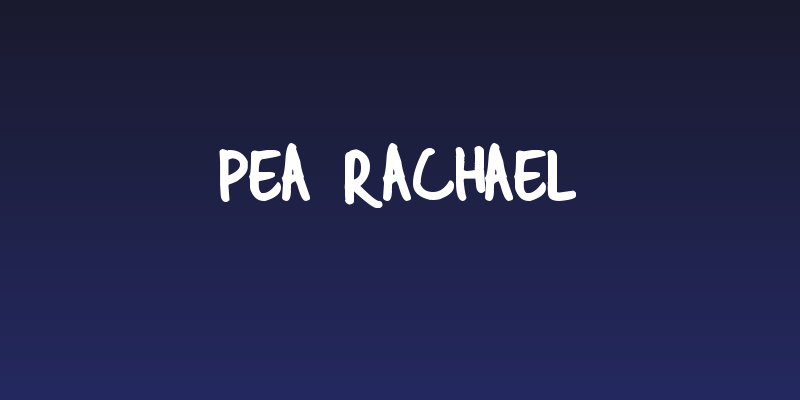 Pea Rachael Social Header