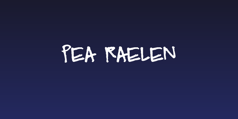 Pea Raelen Social Header