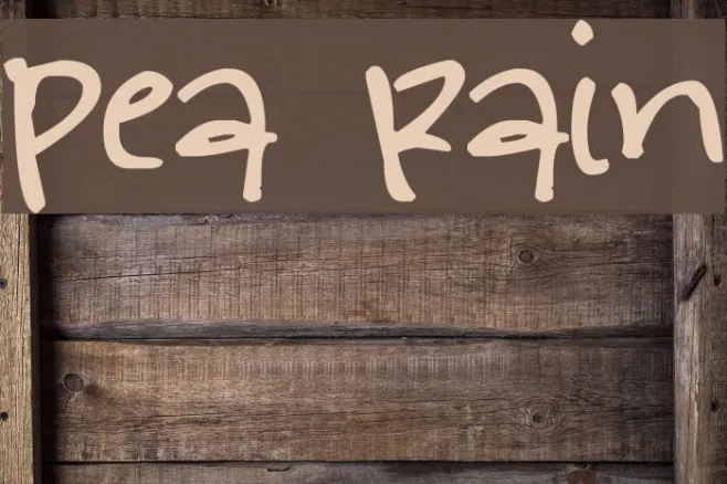 Pea Rain Example 3