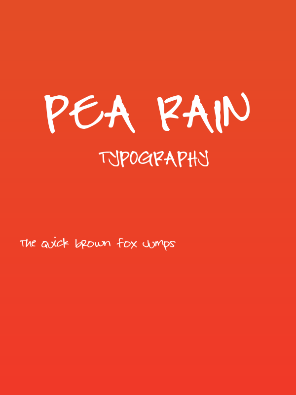 Pea Rain Poster