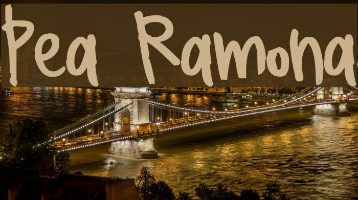 Pea Ramona Font examples