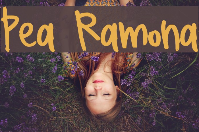 Pea Ramona Font examples