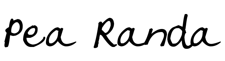 Pea Randa  Frei Schriftart Herunterladen