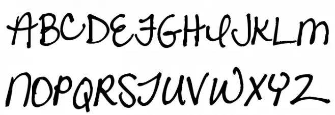 Pea Randa Schriftart Groß