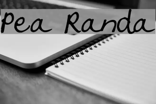 Pea Randa Font examples