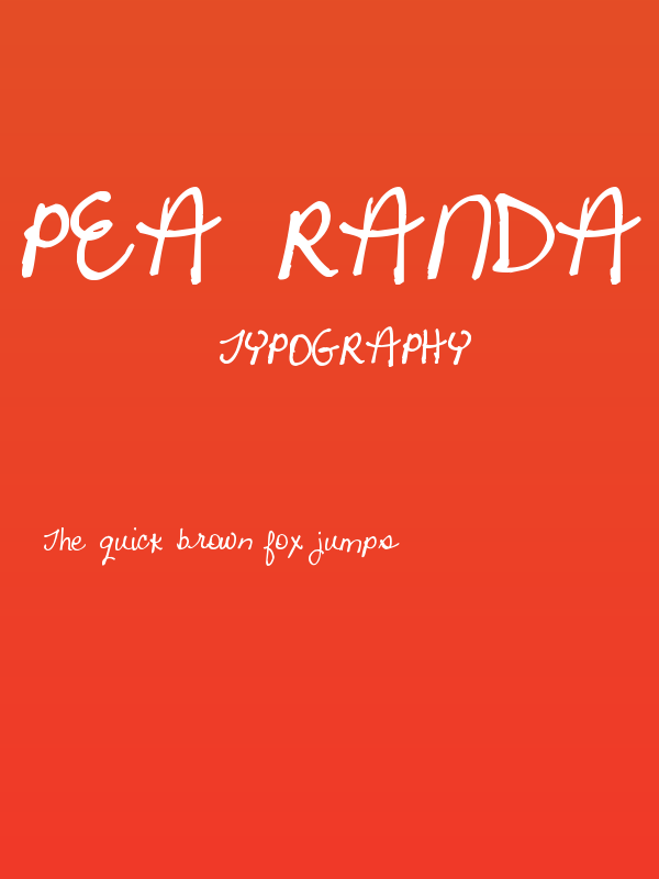 Pea Randa Poster