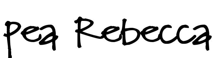 Pea Rebecca  Frei Schriftart Herunterladen