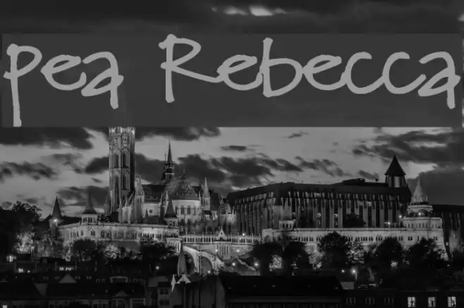 Pea Rebecca Font examples