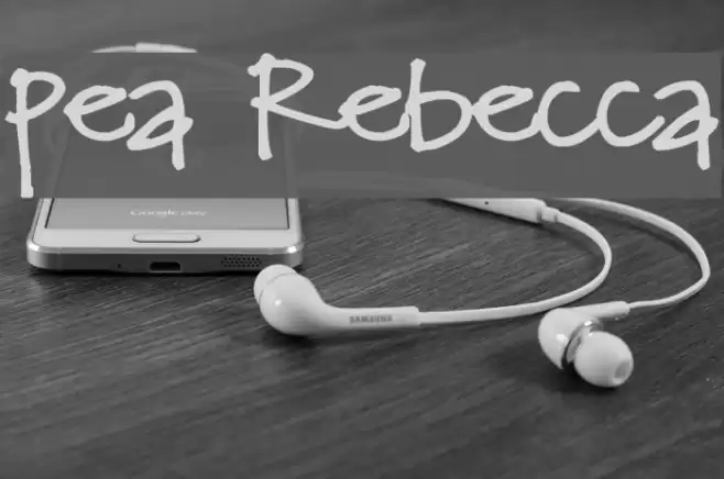 Pea Rebecca Font examples