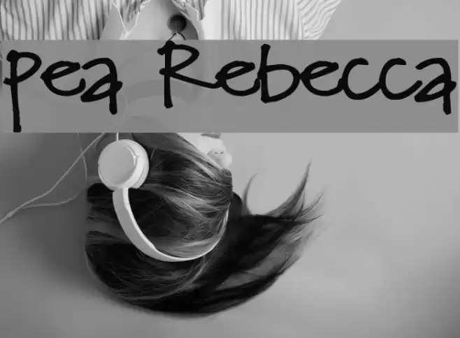 Pea Rebecca Font examples